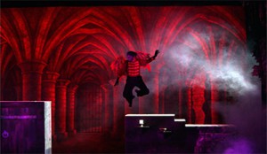 TheatreWorld'sDragon's lair backdrop used in a production of WIZARD OF OZ