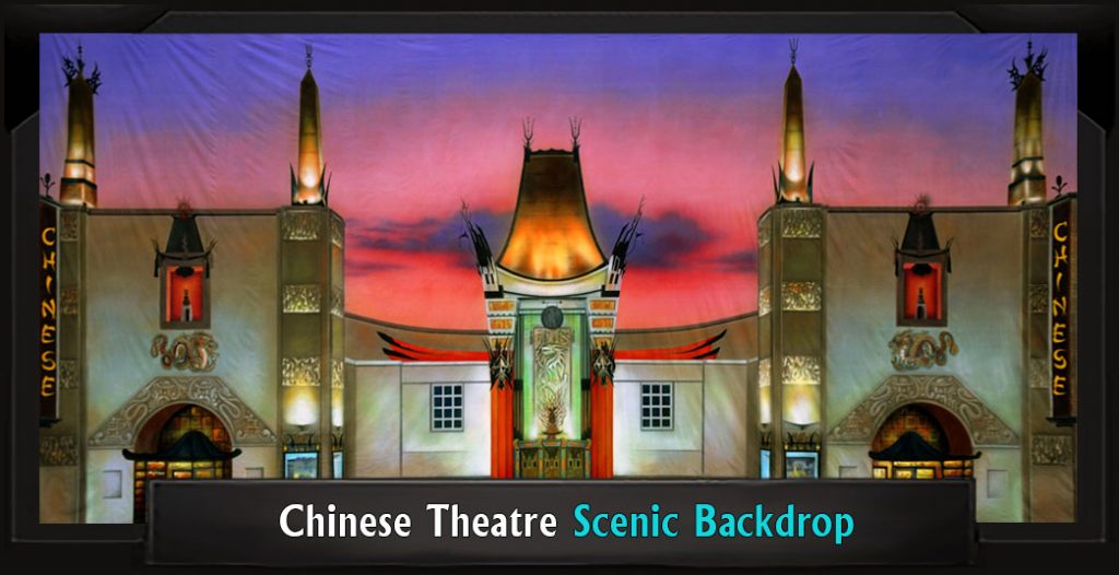 Professional Scenic CHINESE THEATER Singing in the Rain Backdrop