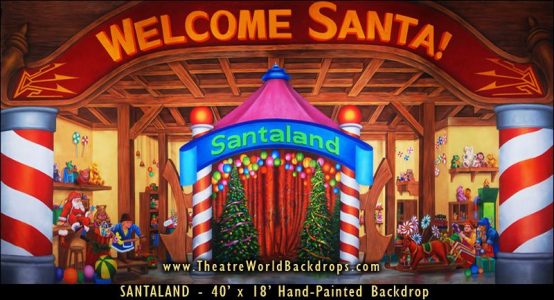 Santaland Scenic Backdrop