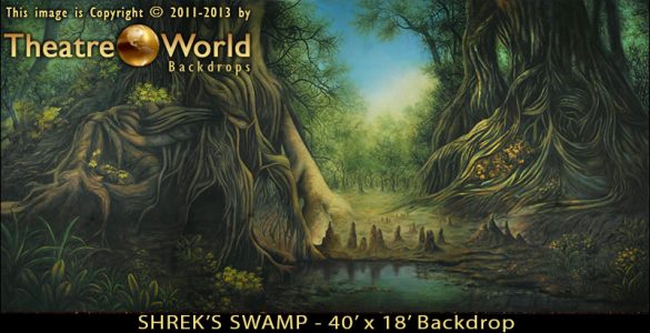 Shrek's Swamp Scenic Backdrop
