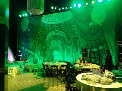 TheatreWorld's Professional Scenic Emerald City Great Hall Backdrop at WIZARD OF OZ 75 Anniversary Party