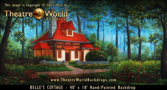 Belle's Cottage Scenic Backdrop