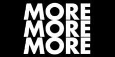 more, more, more on black background