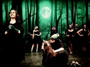 High Tech Theater's INTO THE WOODS with TheatreWorld Professional Scenic Backdrop