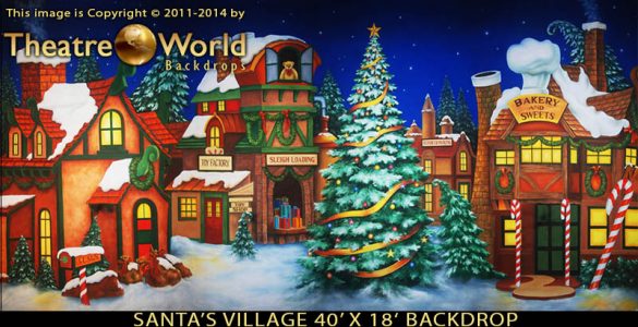 Santa's Village Scenic Backdrop