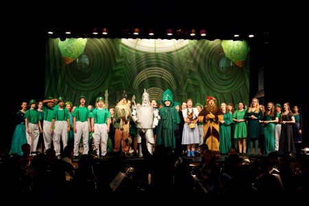 Lincoln High School performing WIZARD OF OZ with TheatreWorld Professional Scenic Backdrop