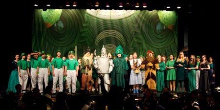 Young actors from Lincoln High SChool performing WIZARD OF OZ