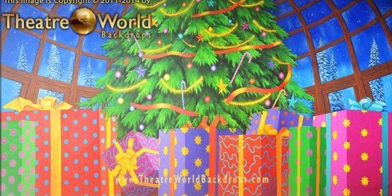 TheatreWorld's Nutcracker Christmas Tree backdrop for THE NUTCRACKER