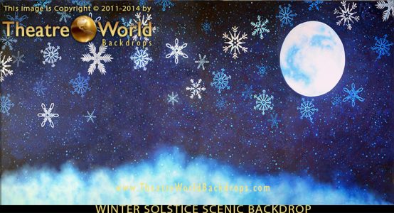 TheatreWorld's Winter Solstice Professional Scenic NUTCRACKER Backdrop