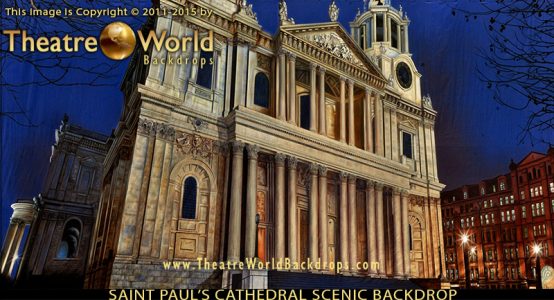 Saint Paul's Cathedral London Professional Scenic Backdrop