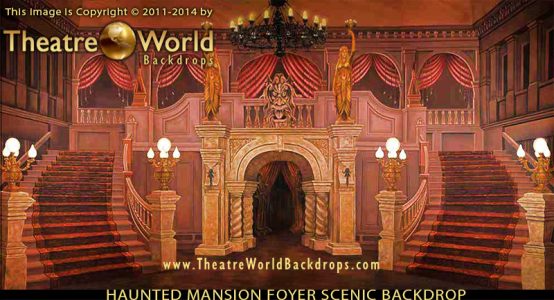 Haunted Mansion Foyer Professional Scenic backdrop