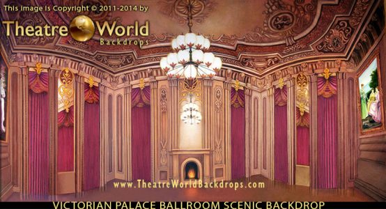 Victorian Palace Ballroom Professional Scenic Backdrop