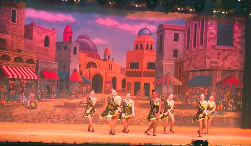 Professional Scenic Backdrop Agrabah Marketplace Charlene's School of Dance