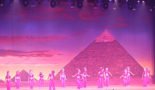Professional Scenic Backdrop Pyramids at Sunset Charlene's School of Dance