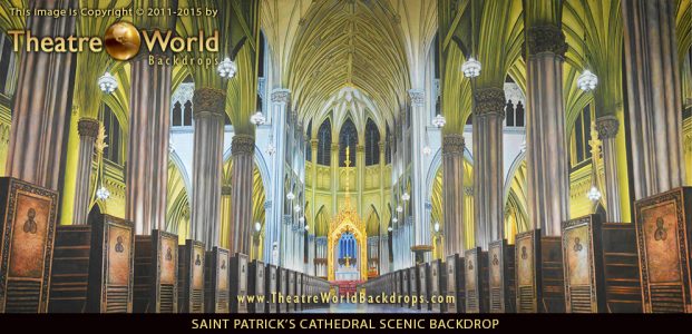 Professional Saint Patrick's Cathedral Scenic Backdrop