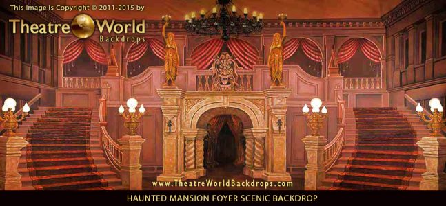 Haunted Mansion Foyer Professional Scenic Backdrop