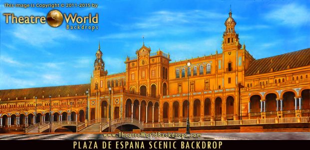 Professional Plaza de Espana Scenic Backdrop