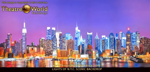Professional New York City Skyline Scenic Backdrop