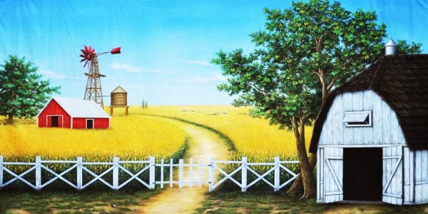 The Wizard of Oz Farm Backdrop