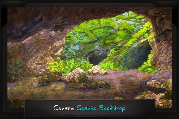 Professional Alice in Wonderland Cavern Scenic Backdrop