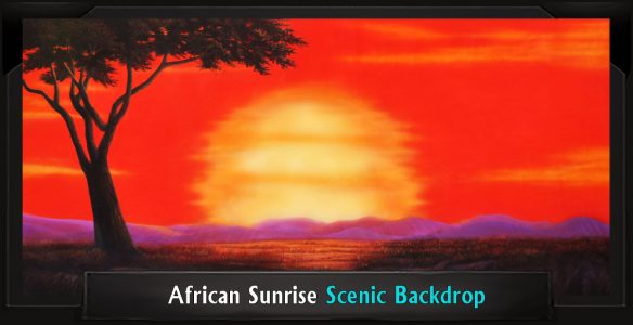 The Lion King African Sunrise Professional Scenic Backdrop