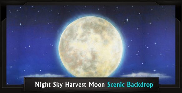 Shrek Night Sky Harvest Moon Professional Scenic Backdrop