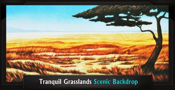 The Lion King Tranquil Grasslands Professional Scenic Backdrop