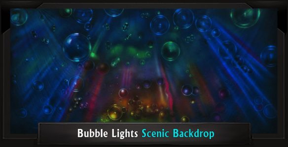 Bubble Lights Professional Scenic Little Mermaid Backdrop