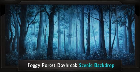 Shrek FOGGY FOREST DAYBREAK Professional Scenic Backdrop