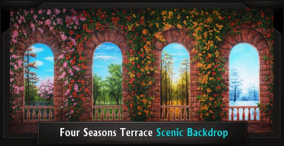 FOUR SEASONS TERRACE Professional Scenic Shrek Backdrop