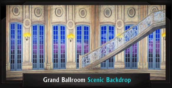 Grand Ballroom Professional Scenic Little Mermaid Backdrop