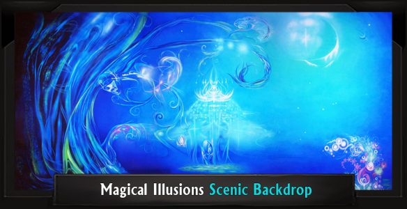 Magical Illusions Professional Scenic Little Mermaid Backdrop