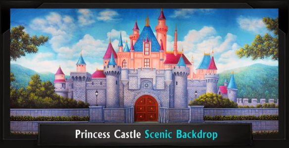 PRINCESS CASTLE Professional Scenic Shrek Backdrop