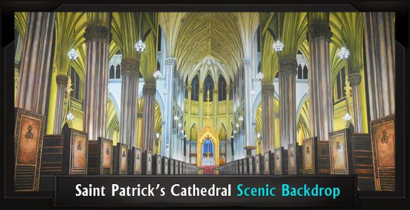 SAINT PATRICK'S CATHEDRAL Professional Scenic Shrek Backdrop