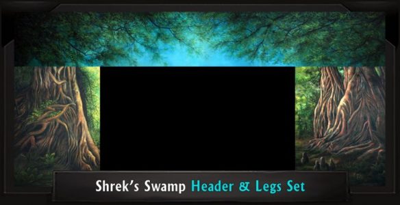 SHREK'S SWAMP Professional Scenic Header and Legs, Shrek