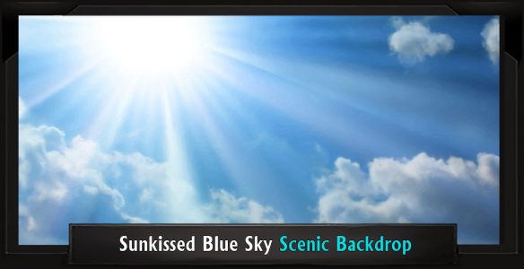 SUNKISSED BLUE SKY Professional Scenic Shrek Backdrop