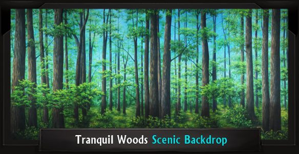 TRANQUIL WOODS Professional Scenic Shrek Backdrop