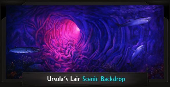 Ursula's Lair Professional Scenic Little Mermaid Backdrop