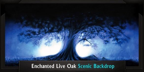 Enchanted Live Oak Professional Scenic Addams Family Backdrop