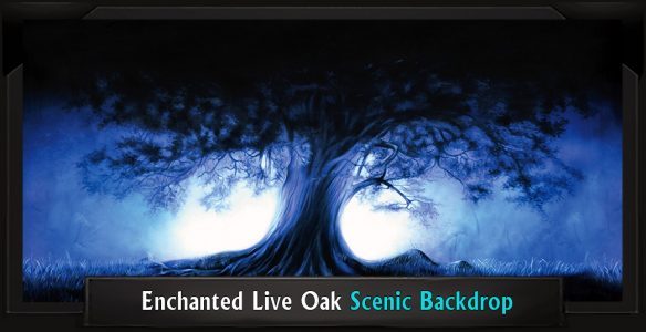 enchanted-live-oak-with-frame Enchanted Live Oak Professional Scenic Addams Family Backdrop