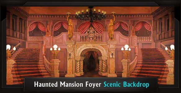 Haunted Mansion Foyer Professional Scenic Backdrop