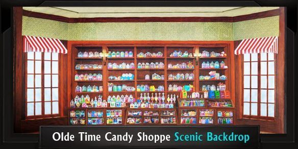 olde-time-candy-shoppe-with-frame Olde Time Candy Shoppe Professional Scenic Mary Poppins Backdrop