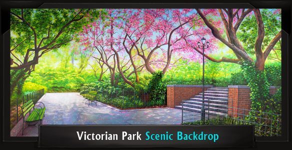 Victorian Park Professional Scenic Mary Poppins Backdrop
