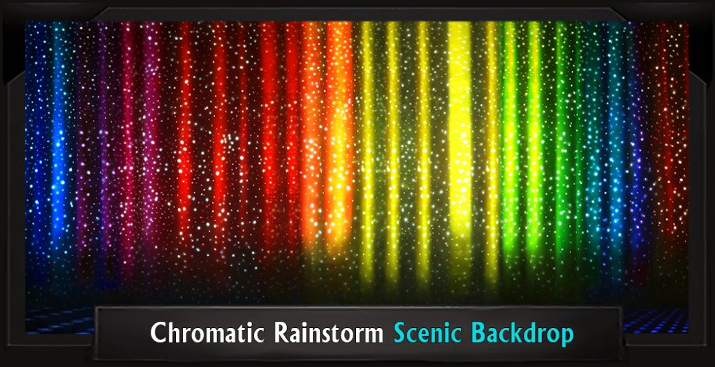 Chromatic Rainstorm Dreamgirls Professional Scenic Backdrop