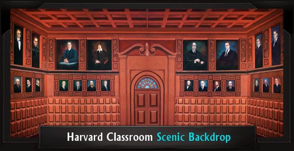 Harvard Classroom Professional Scenic Legally Blonde Backdrop