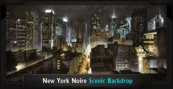 NEW YORK NOIRE Professional Scenic Elf Musical Backdrop