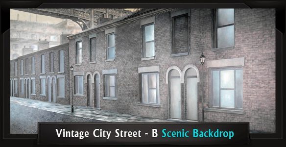 VINTAGE CITY STREET - B with Frame