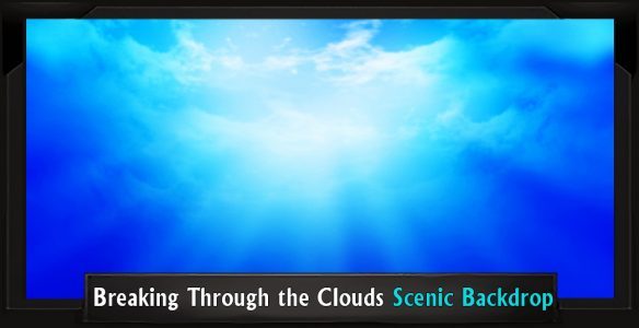 BREAKING THROUGH THE CLOUDS Professional Scenic Anything Goes Backdrop