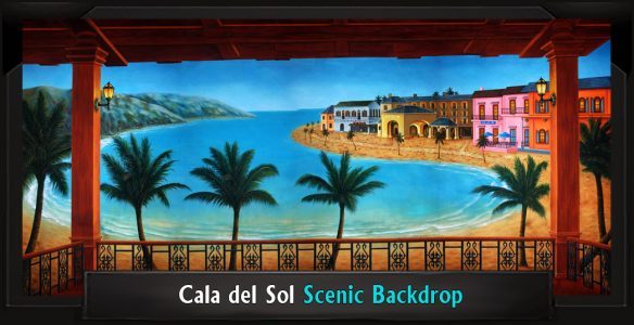 CALA DEL SOL Professional Scenic Guys and Dolls Backdrop