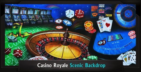 CASINO ROYALE Professional Scenic Guys and Dolls Backdrop